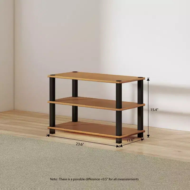 HOMLUX 3 Tier Shoe Rack Storage Organizer for 9 Pairs No Tools Needed