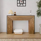 Console moderne rectangulaire GDFStudio Blanche 47 en bois de sapin