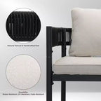 GRANDPATIO Outdoor Dining Chair With Cushions Set Of 2