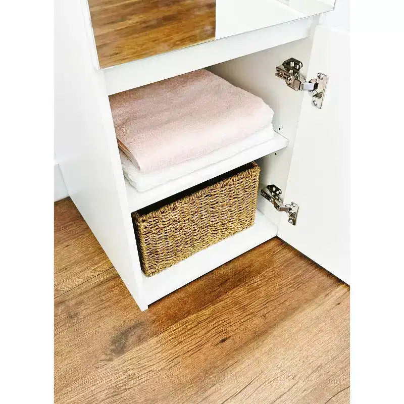 HomeStock 70,9 po H x 17,72 po L Système de rangement de placard en bois composite blanc pour rangement universel avec bacs de rangement