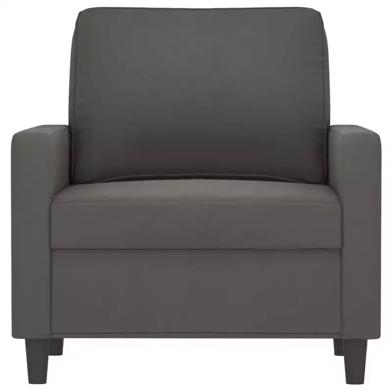 vidaXL Sofa Chair Accent Living Room Chair with Armrest for Leisure Velvet - Dark Gray 23.6