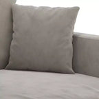 vidaXL Sofa Chair Living Room Accent Upholstered Chair with Armrest Velvet - Light Gray 23.6