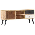 vidaXL Meuble TV en bois de manguier massif naturel Meuble TV standard