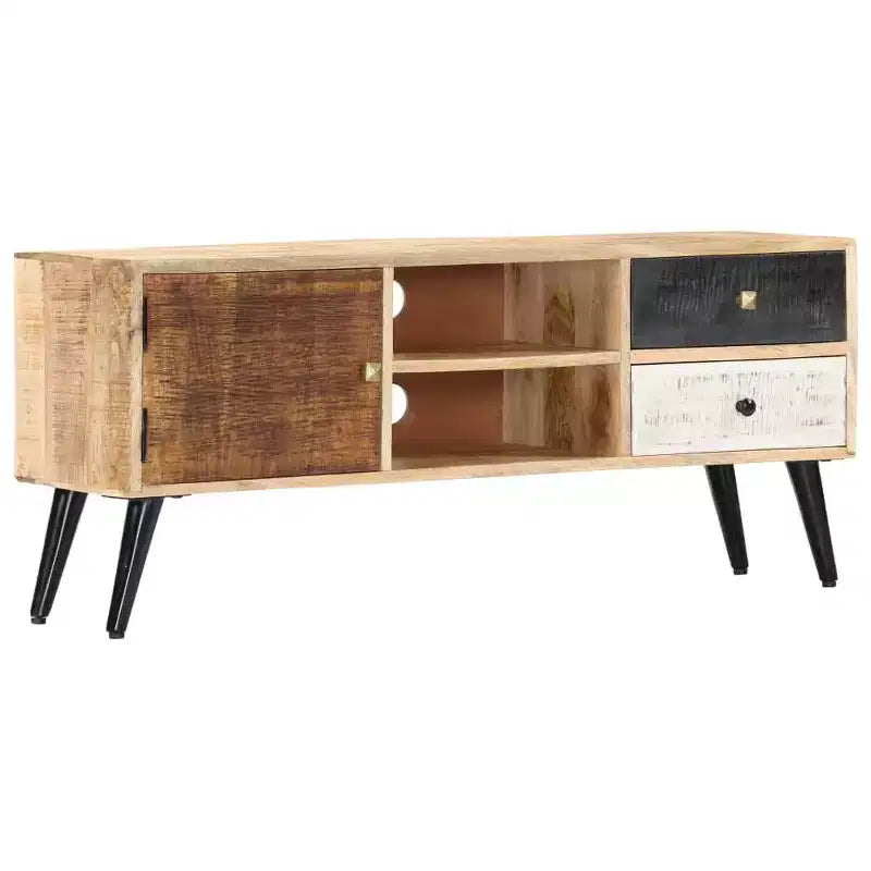 vidaXL Meuble TV en bois de manguier massif naturel Meuble TV standard