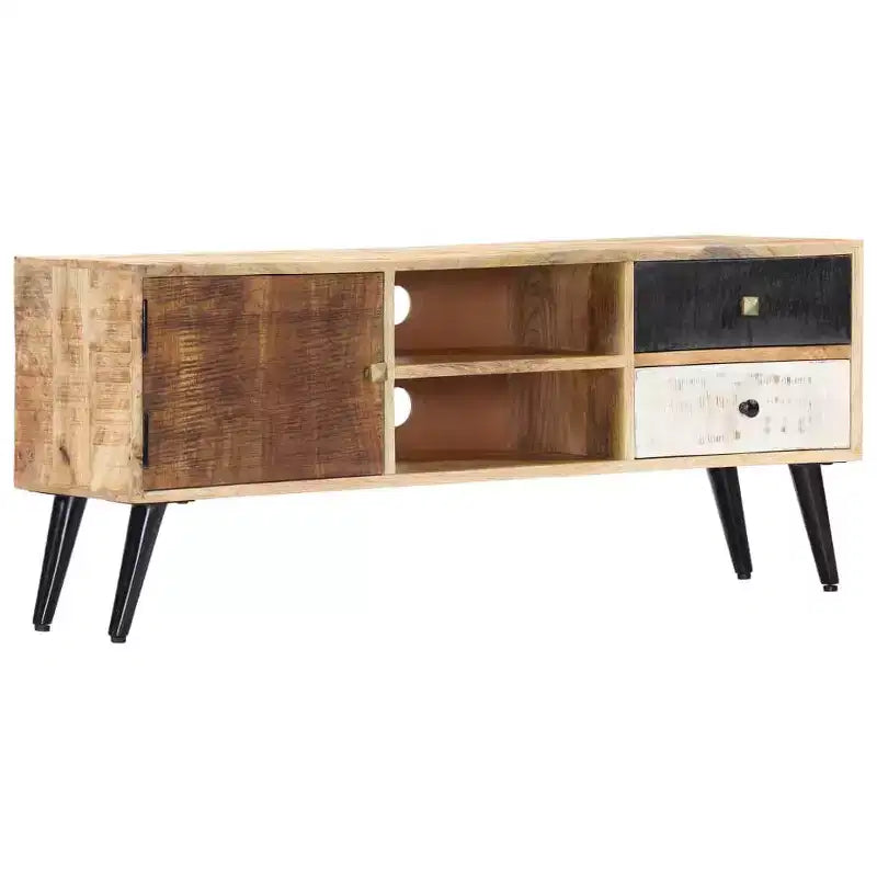 vidaXL Meuble TV en bois de manguier massif naturel Meuble TV standard