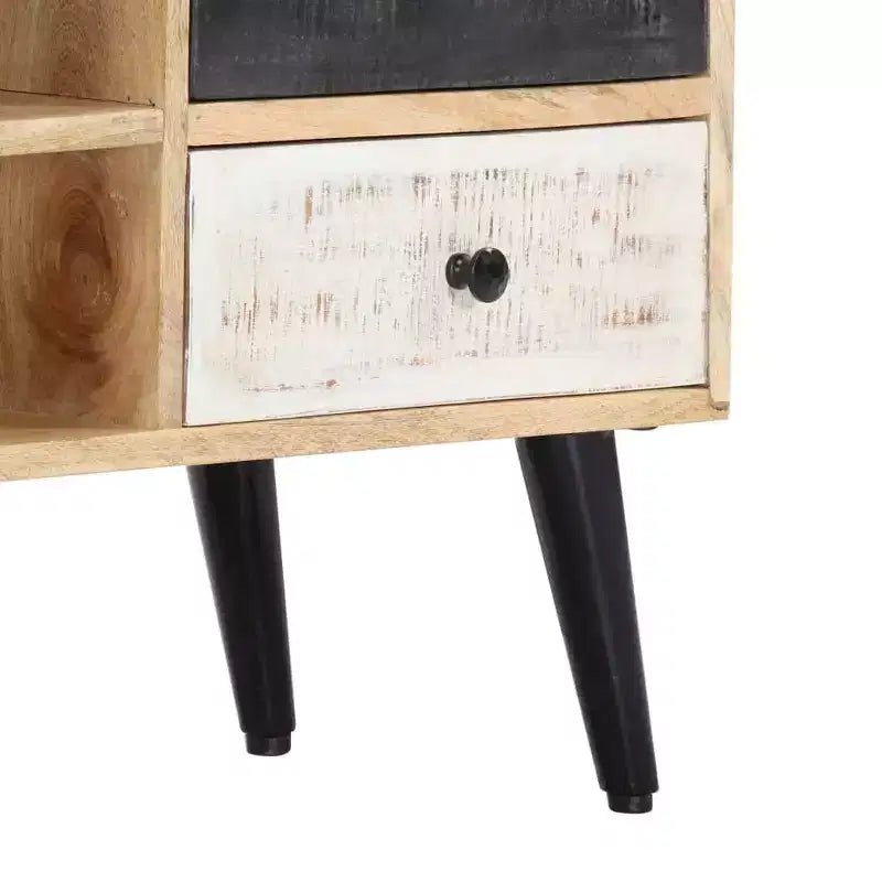vidaXL Meuble TV en bois de manguier massif naturel Meuble TV standard