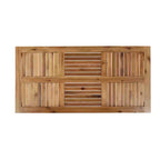 Christopher Knight Home Hampton Outdoor Acacia Wood and Wicker 6 Seater Chat Set with Ottomans