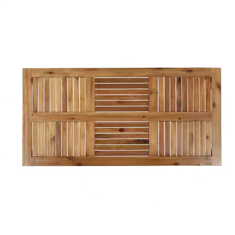 Christopher Knight Home Hampton Outdoor Acacia Wood and Wicker 6 Seater Chat Set with Ottomans