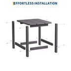 HDPE Adirondack Square Outdoor Side Table,Weather Resistant & Easy Assembly Patio End Tables,Durable Small Patio Table for Beach,Pool, Balcony, Porch