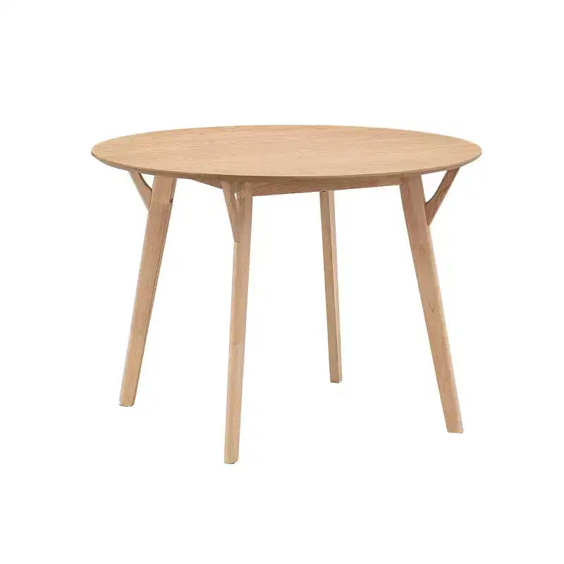 Table à manger ronde moderne Okak 42 Table de cuisine Table à manger en bois pour 4 personnes, pour salon appartement restaurant