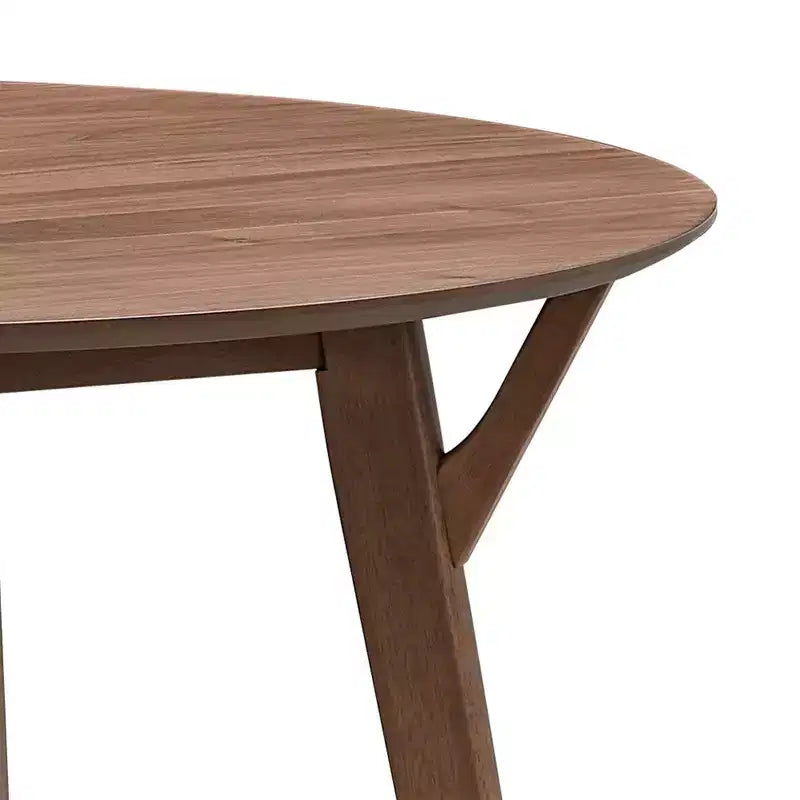 Table à manger ronde moderne Okak 42 Table de cuisine Table à manger en bois pour 4 personnes, pour salon appartement restaurant