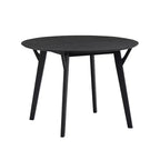 Table à manger ronde moderne Okak 42 Table de cuisine Table à manger en bois pour 4 personnes, pour salon appartement restaurant