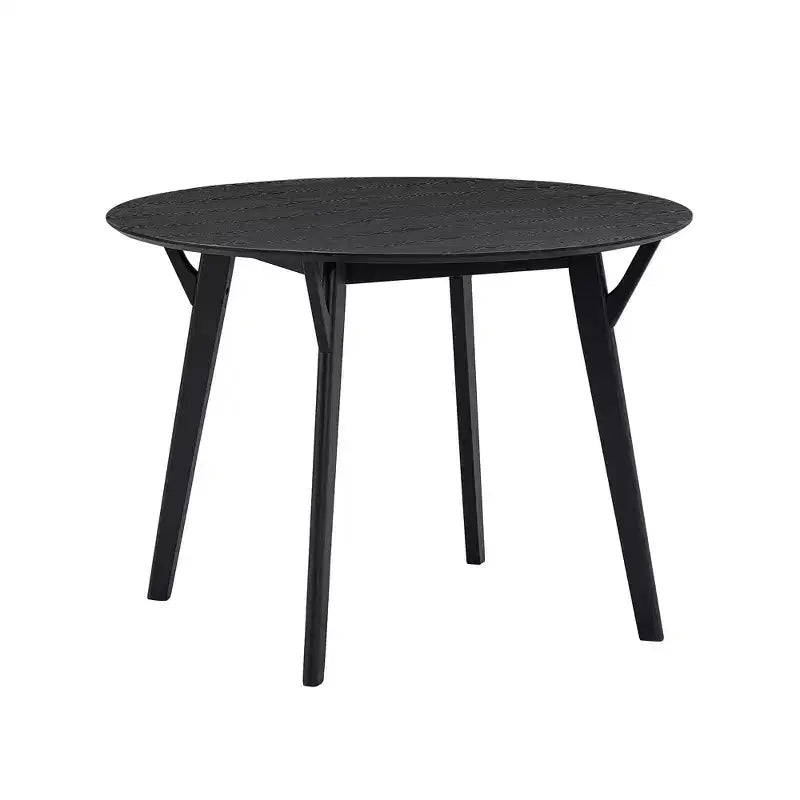 Table à manger ronde moderne Okak 42 Table de cuisine Table à manger en bois pour 4 personnes, pour salon appartement restaurant