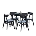 Table à manger ronde moderne Okak 42 Table de cuisine Table à manger en bois pour 4 personnes, pour salon appartement restaurant