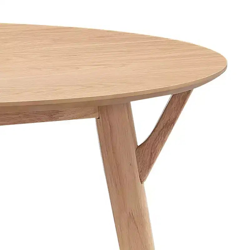 Table à manger ronde moderne Okak 42 Table de cuisine Table à manger en bois pour 4 personnes, pour salon appartement restaurant