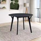 Okak Modern Round Dining Table 42 Kitchen Table Wooden Dining Table for 4 People, for Living Room Apartment Restaurant