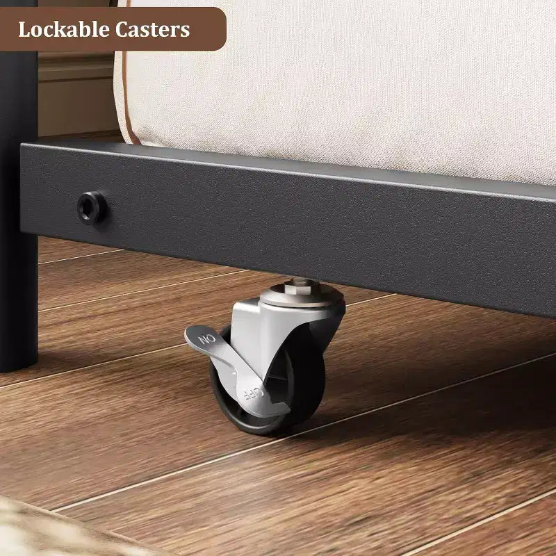 Lit de repos double Acekool avec lit gigogne - Canapé et lit d'appoint peu encombrants