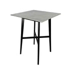 Okak Modern Dining Table with Rubberwood Legs Kitchen Table Bar Height Dining Table for Dining Room