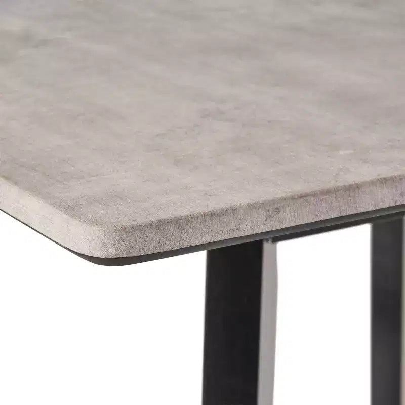 Okak Modern Dining Table with Rubberwood Legs Kitchen Table Bar Height Dining Table for Dining Room