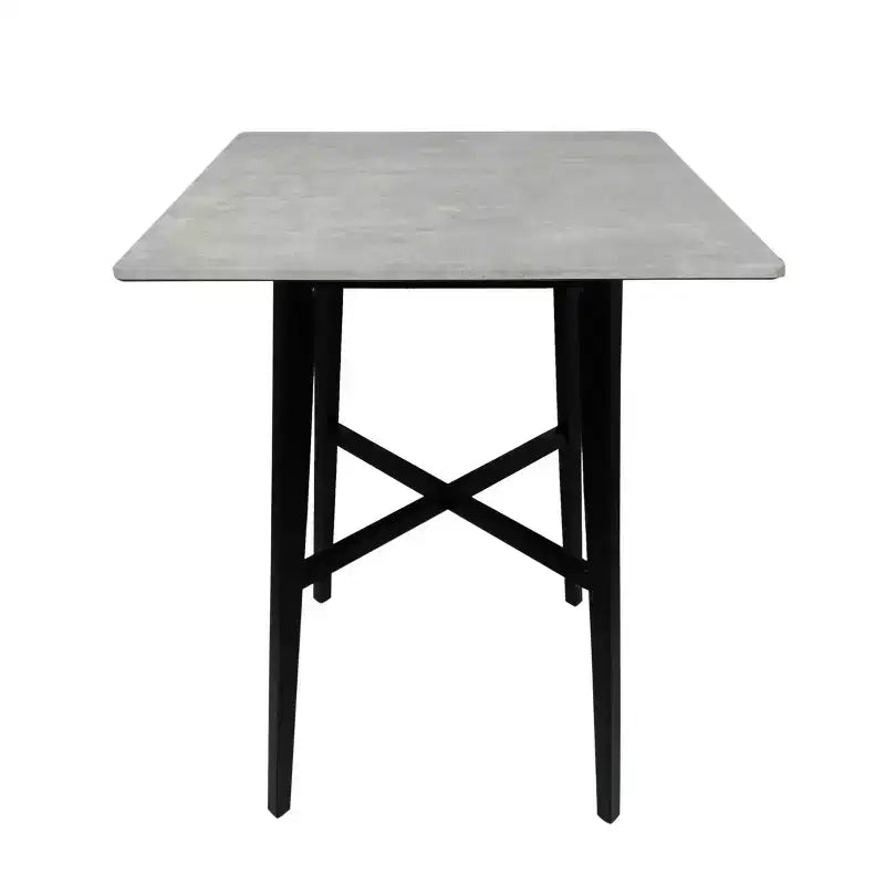 Okak Modern Dining Table with Rubberwood Legs Kitchen Table Bar Height Dining Table for Dining Room