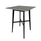 Okak Modern Dining Table with Rubberwood Legs Kitchen Table Bar Height Dining Table for Dining Room