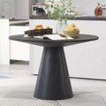 Okak 46.5/45 Inch Retro Round Dining Table Minimalist Elegant Kitchen Table for 4 for Kitchen and Dining Room