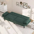 GustoWave 89 Convertible Futon Sofa Bed - Adjustable Backrest & Armrest for Living Room, Bedroom or Apartments