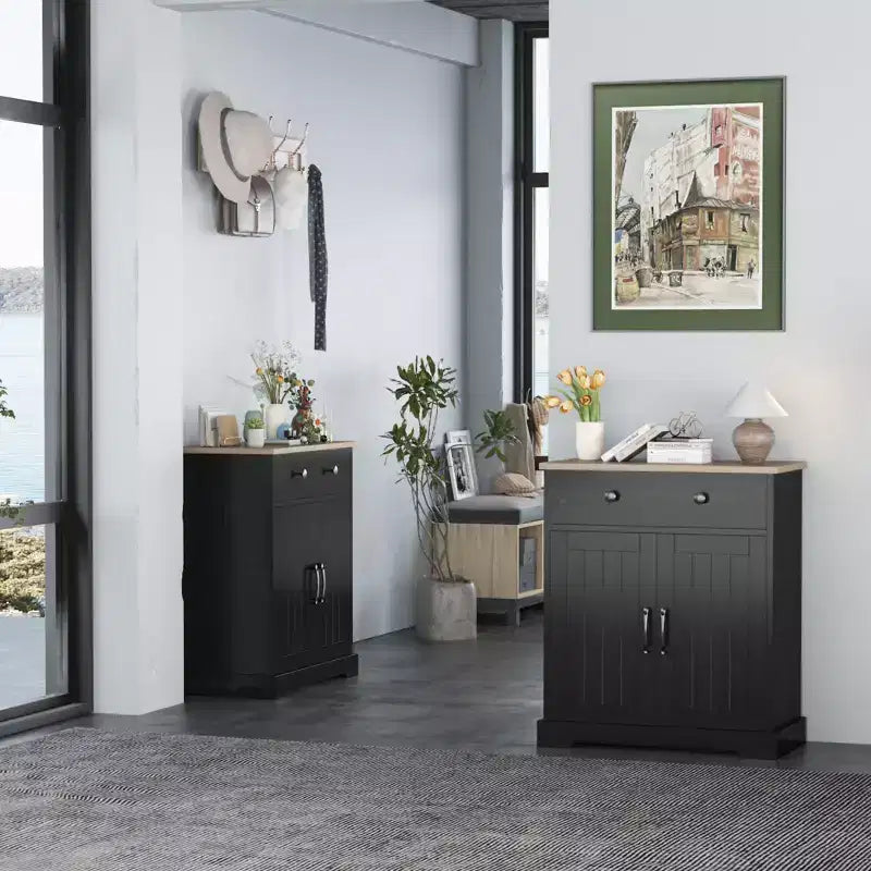 Kitchen Storage Cabinet,Modern Buffet Cabinet with Storage, Coffee Bar with 2 Drawers and 2 Doors,Floor Sideboard Buffet for Living Room, Dining Room