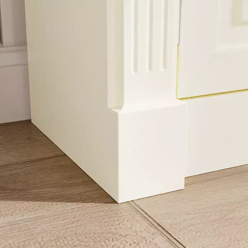 Meuble de Rangement et Vitrine de Salle de Bain Classique Crème Arqué Famapy - Organisateur Élégant pour la Maison