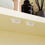 Meuble de Rangement et Vitrine de Salle de Bain Classique Crème Arqué Famapy - Organisateur Élégant pour la Maison