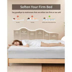 Dyonery 3/4 Inch Memory Foam Mattress Topper , 2 Inch Cooling 5-Zone Gel Memory Foam Plus 1 Inch Down Alternative Pillow Top Mattress Topper