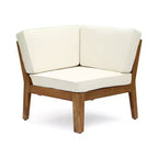 Christopher Knight Home Caelis Rustic 6 Piece Patio Acacia Wood Slatted Seating Set with Cushions