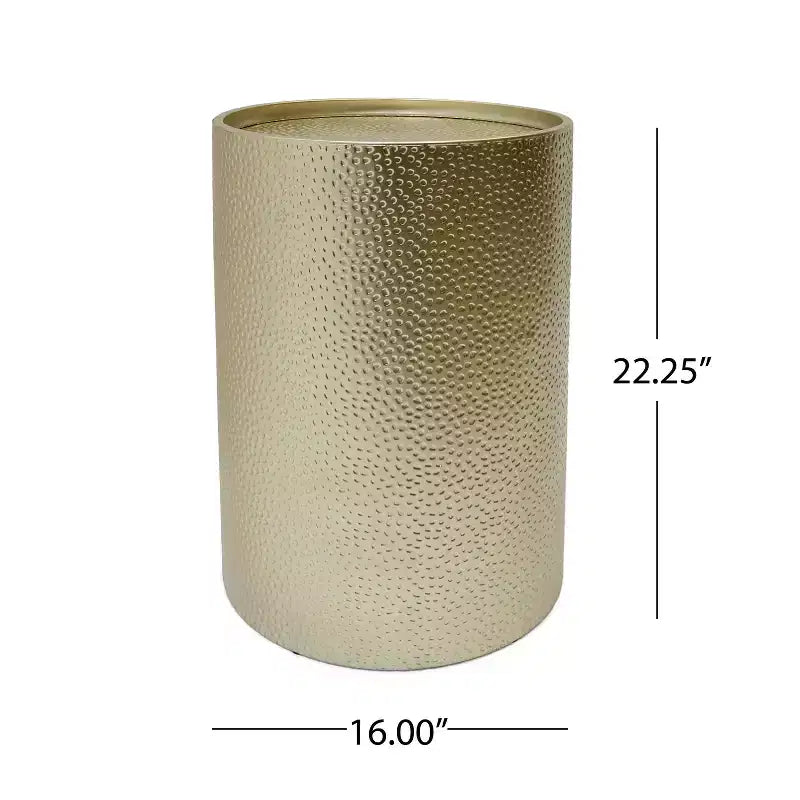 Table d'appoint ronde moderne en fer martelé Geyer de GDFStudio