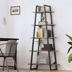 5 Tier Bookshelf, 71 Tall Industrial Large Bookcase Large Etagere Bookshelf, Freestanding Open Wide Book Shelf, Modern Book Case for Living Room