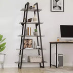 5 Tier Bookshelf, 71 Tall Industrial Large Bookcase Large Etagere Bookshelf, Freestanding Open Wide Book Shelf, Modern Book Case for Living Room