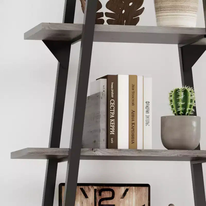 5 Tier Bookshelf, 71 Tall Industrial Large Bookcase Large Etagere Bookshelf, Freestanding Open Wide Book Shelf, Modern Book Case for Living Room