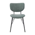 Jofran,Contemporary Modern Faux Leather Split-Back Upholstered Dining Chair (Set of 2)