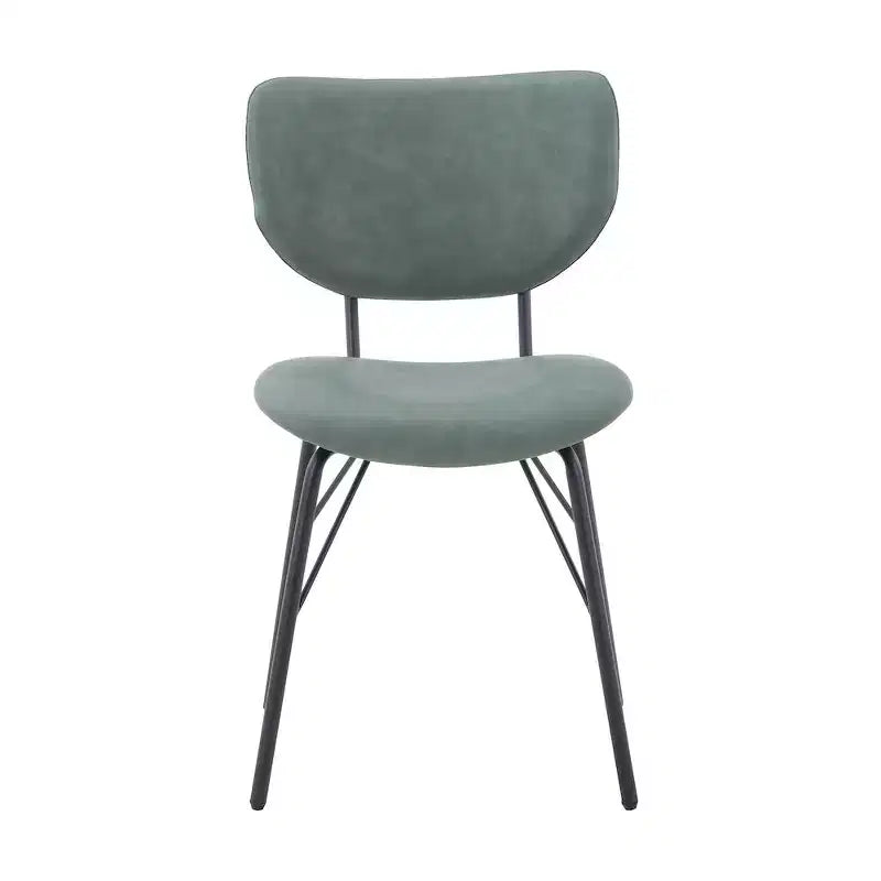 Jofran,Contemporary Modern Faux Leather Split-Back Upholstered Dining Chair (Set of 2)