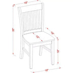 Ensemble petite table de cuisine - Table de cuisine ronde et 2 chaises