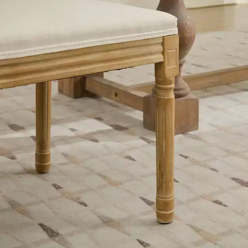 Lot de 2 chaises de salle à manger avec structure en bois d'hévéa, dossier en rotin rustique/capitonné - ModernLuxe