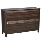 Karl Home 6-Drawer Brown MDF (Medium-Density Fiberboard) 47.24in. W Chest of Drawer