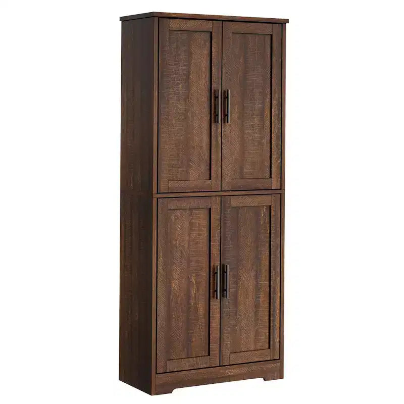 Meuble de rangement moderne avec étagères réglables et portes pour cuisine, salle de bain et salon