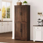 Meuble de rangement moderne avec étagères réglables et portes pour cuisine, salle de bain et salon