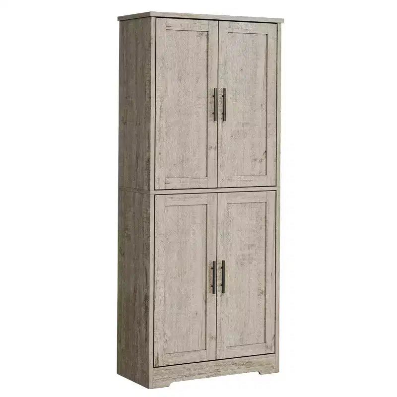 Meuble de rangement moderne avec étagères réglables et portes pour cuisine, salle de bain et salon