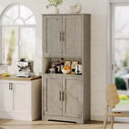 Meuble de rangement moderne avec étagères réglables et portes pour cuisine, salle de bain et salon