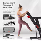 Tapis de course intelligent Sunny Health & Fitness Active 300 avec Wi-Fi, inclinaison manuelle à 3 niveaux, absorption des chocs et connectivité à l'application SunnyFit