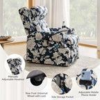 Fauteuil inclinable électrique Lori Lift Assist avec massage, chauffage et appui-tête manuel, lot de 2 | ARTFUL LIVING DESIGN-MARINE