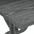 Ensemble de salle à manger de ferme pour 4 personnes, table de cuisine rectangulaire avec 4 chaises rembourrées et un banc