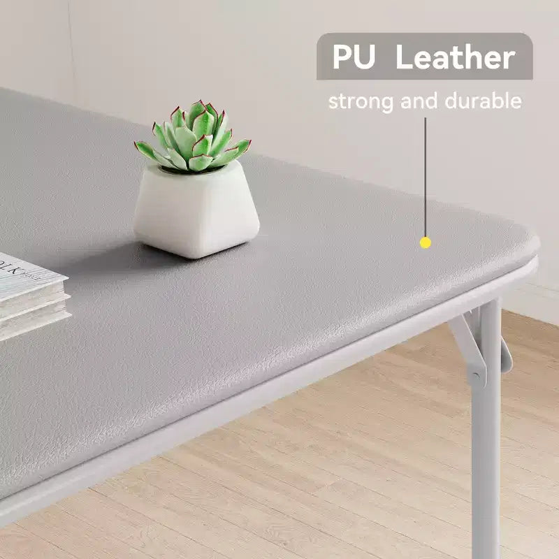 Table de jeu pliante COZONY 38, table de jeu rembourrée en PU avec cadre en acier pour les fêtes et les soirées de jeux
