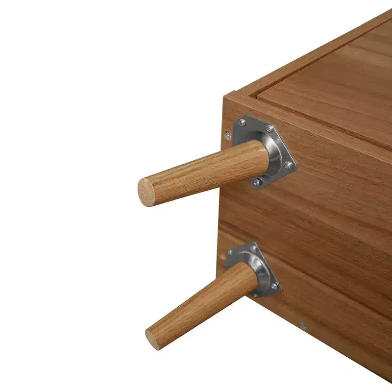 MAYEERTY Meuble à chaussures en rotin 2 portes 1 tiroir, Étagère à chaussures double couche adaptée pour l'entrée Noyer